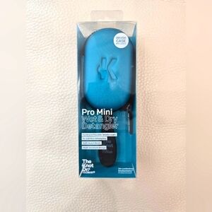 The Knot Dr. For Conair Pro Mini Wet Dry Detangler Brush Hair Case Teal Blue